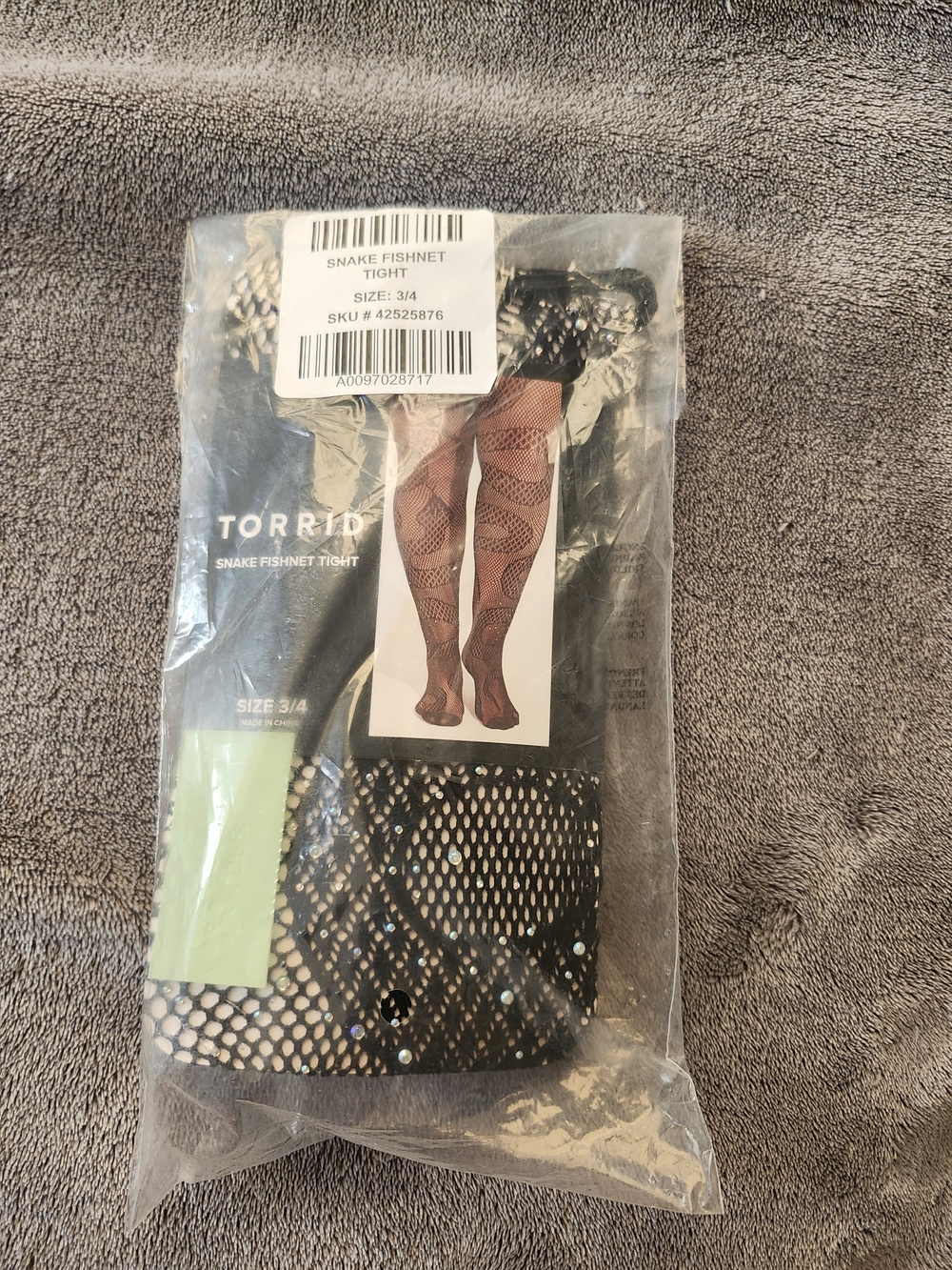 torrid Black Snake Fishnet Tights